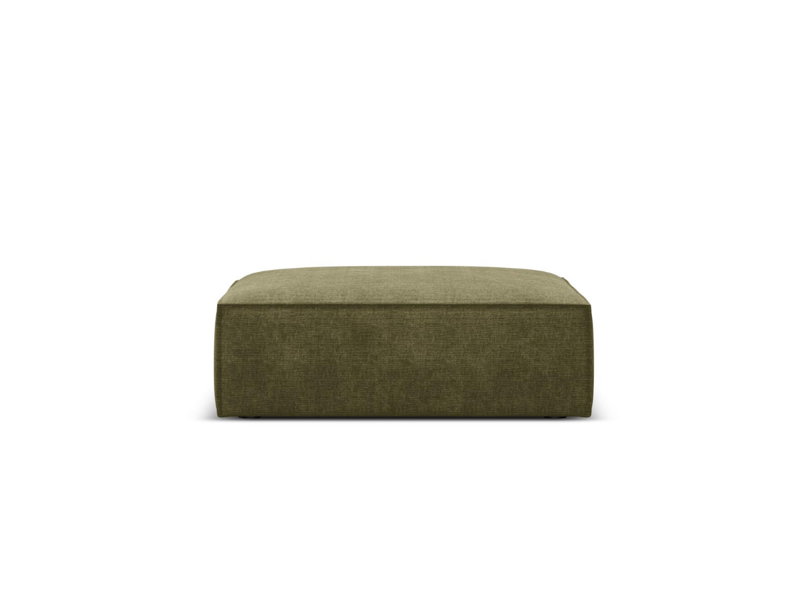 POUF Kaelle aus Chenille-Stoff grün - Grün, Textil (80/38/100cm) - Micadoni