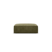 POUF Kaelle aus Chenille-Stoff grün - Grün, Textil (80/38/100cm) - Micadoni