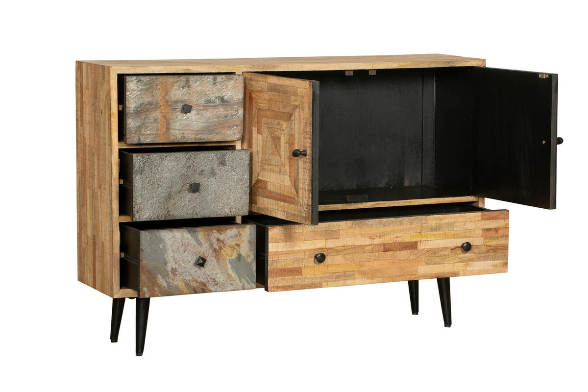 SIDEBOARD Kjell Holz Braun 79x31x117,5cm - Braun, Holz (31/79/117.5cm) - DELUKE
