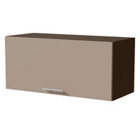 KLAPPHÄNGESCHRANK Brerra W4B/80 Lava / RAL 1019 graubeige Matt 80 / 32,5 / 36cm mit Blum Aventos Klappenbeschlag - Dunkelgrau/Graubraun, Holz/Holzwerkstoff (80/36/32.5cm) - Feldmann-Wohnen