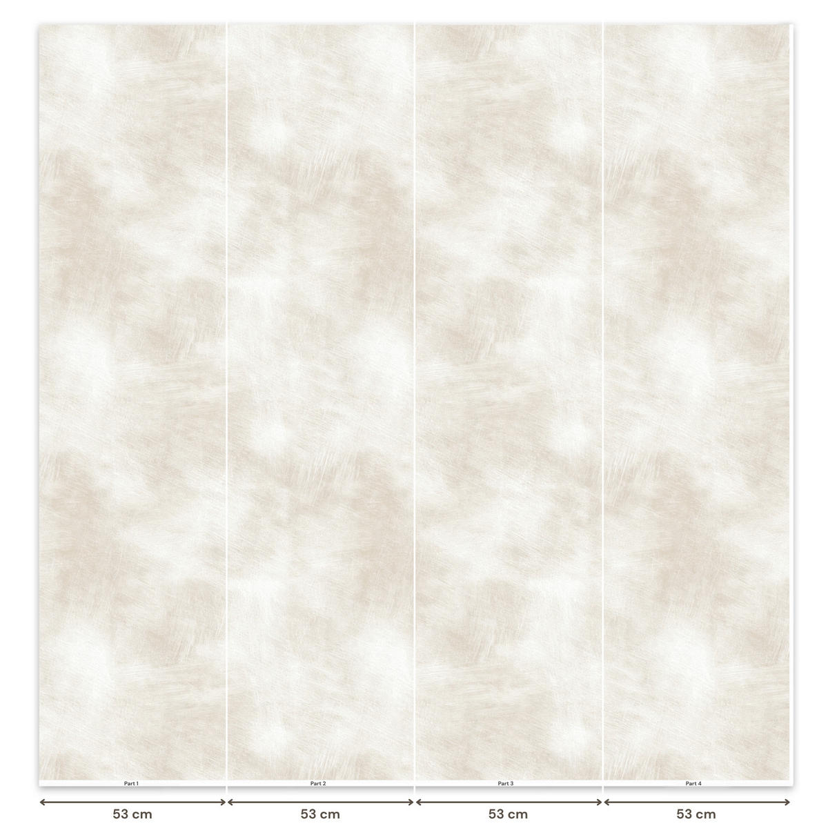 TAPETE - Dezent - Textur - Beige - 220x200 cm - Creme, Papier (220/200cm) - OnlyWow