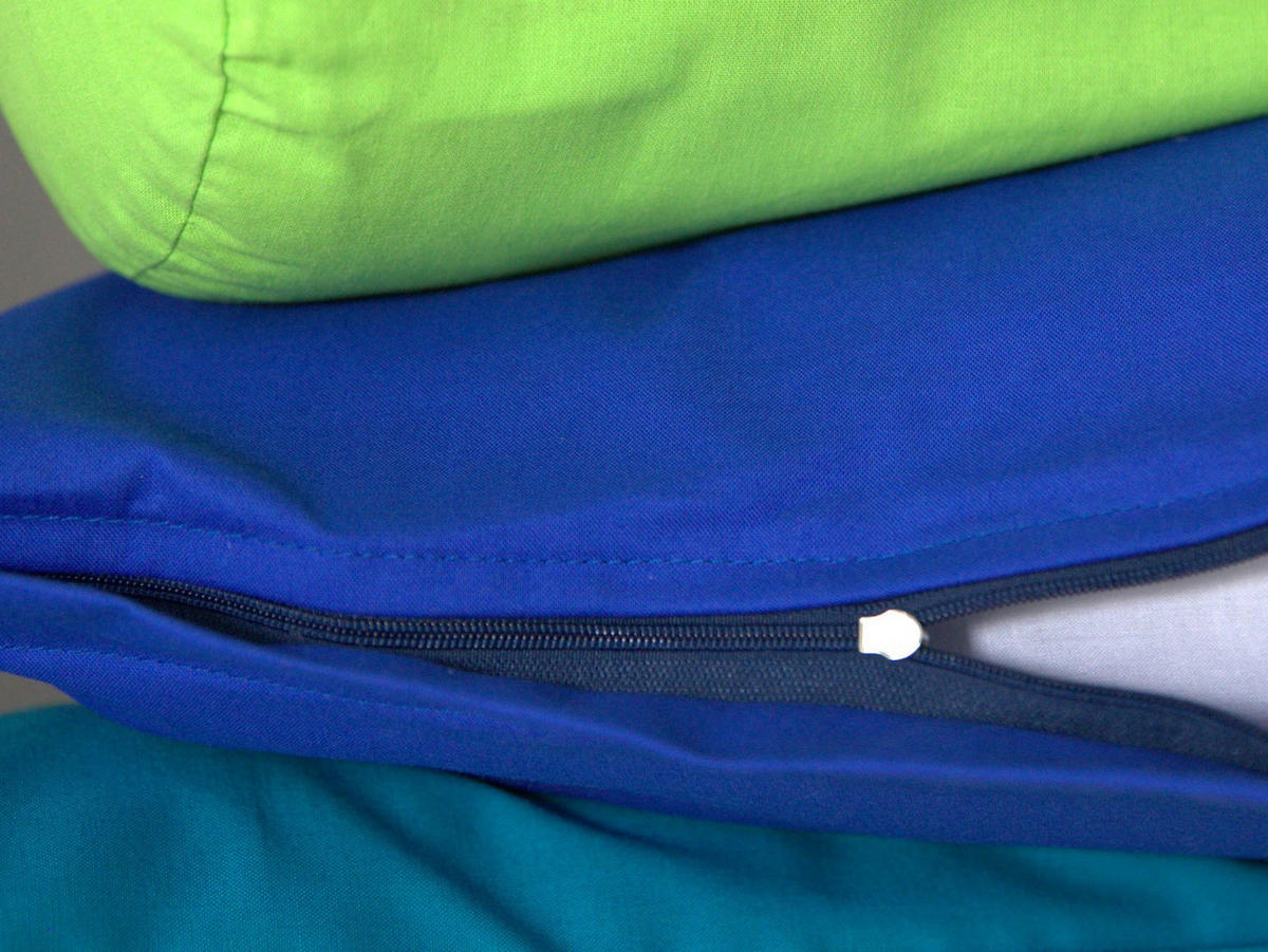 KISSENBEZUG Basic 100% Baumwolle apfelgrün 60/40 cm - Grün, Textil (40/60cm) - beties Heimtextil