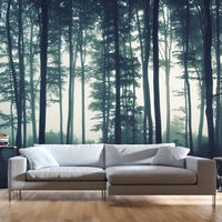VLIESTAPETE Grün 200/140 cm - Blau/Grün, Textil (200/1cm) - KUNSTLOFT