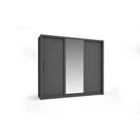KLEIDERSCHRANK Graphit 248/22/62 - Graphitfarben, Holzwerkstoff (248/22/62cm) - RAUMHIRSCH FURNITURE