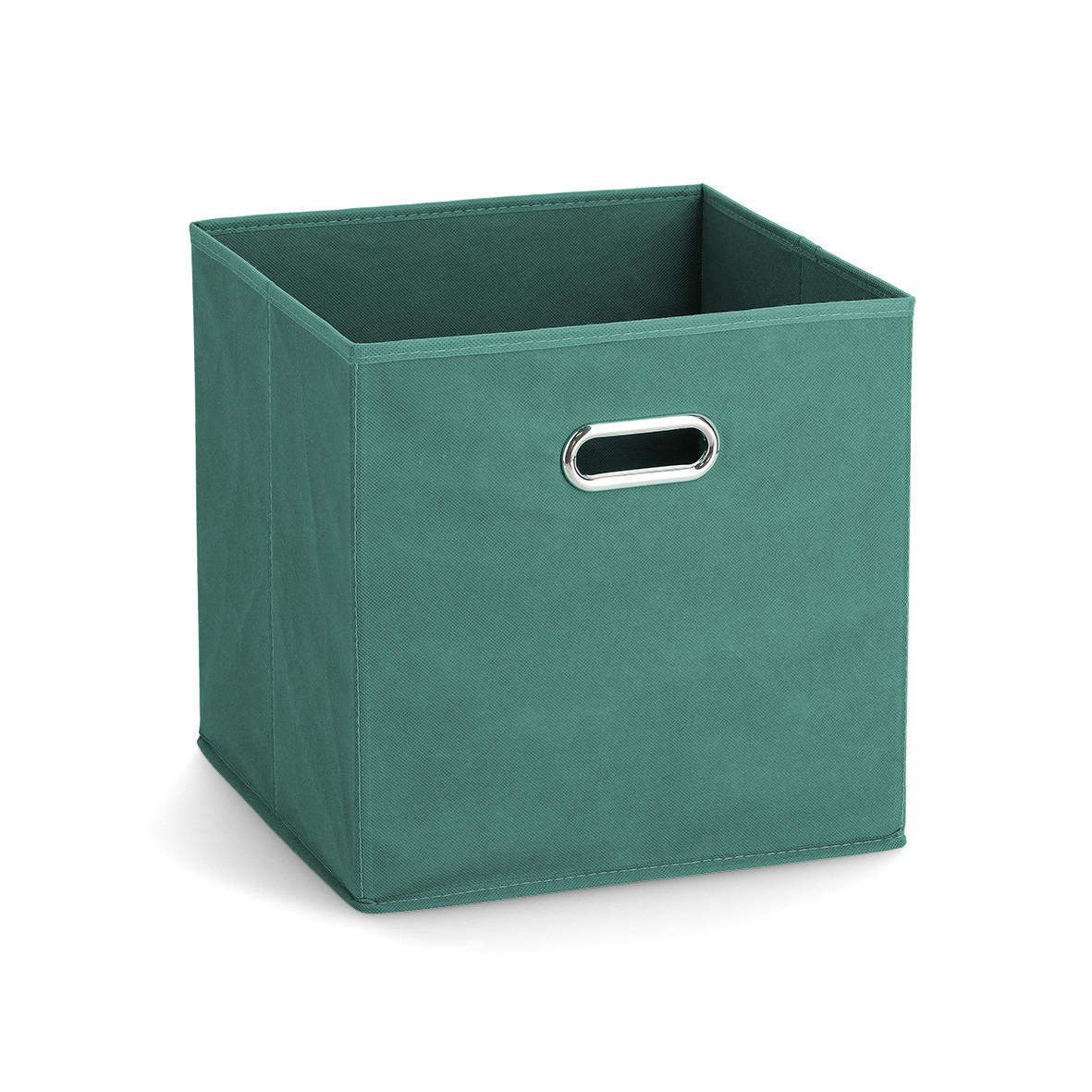 AUFBEWAHRUNGSBOX mit Griff, Vlies - Petrol - Petrol, Textil (32/32/32cm) - Zeller Present