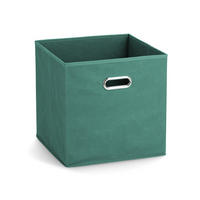 AUFBEWAHRUNGSBOX mit Griff, Vlies - Petrol - Petrol, Textil (32/32/32cm) - Zeller Present