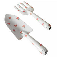 GARTENWERKZEUGE Lilly 2er-Set - Weiß, Metall (8/3/28cm)