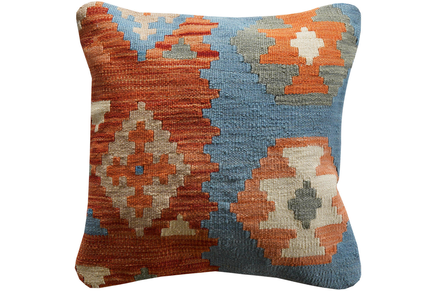 KELIM-KISSEN Mehrfarbig 50/50 cm Schurwolle - Multicolor, Textil (50/50cm) - Looma