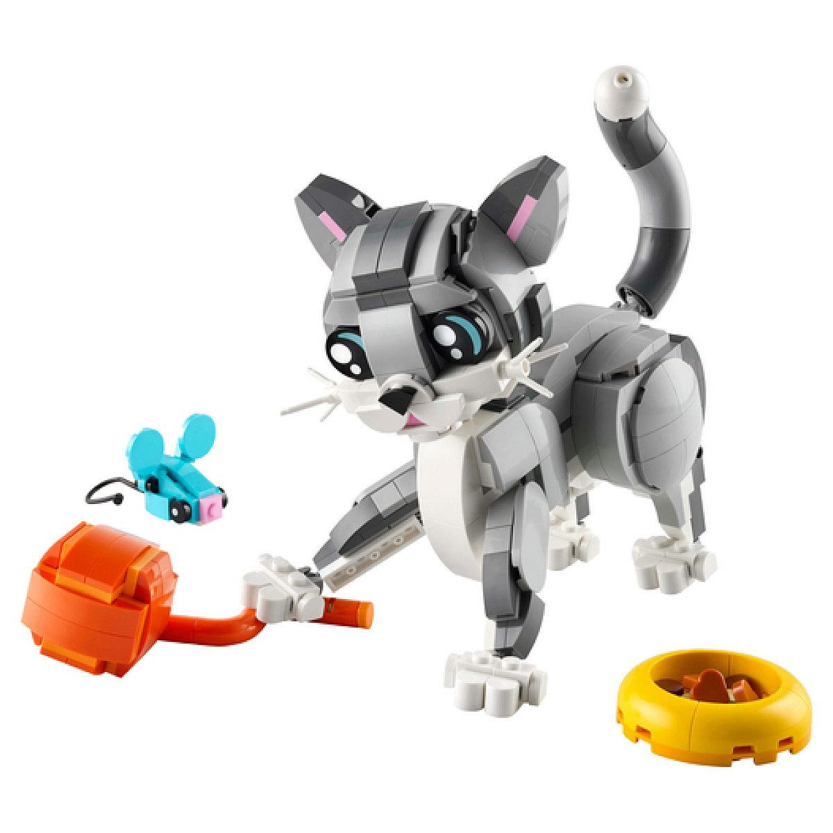 KLEMMBAUSTEINE Creator Verspielte Katze - Gelb, Kunststoff (6/19/26cm) - Lego