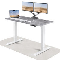 SCHREIBTISCH Elektrisch Höhenverstellbarer HomePro 140x70cm Weiß/Grau mit Memory-Funktion, Anti-Kollisions Technologie - Weiß/Grau, Holzwerkstoff (70/140/62cm) - Desktronic