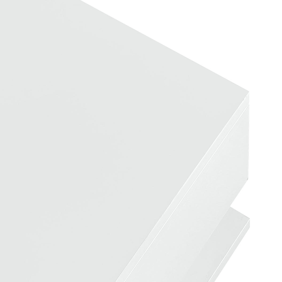 COUCHTISCH DE-016 Hochglanz Weiß - Weiß, Holzwerkstoff (105/55/32.5cm) - ComfortXL