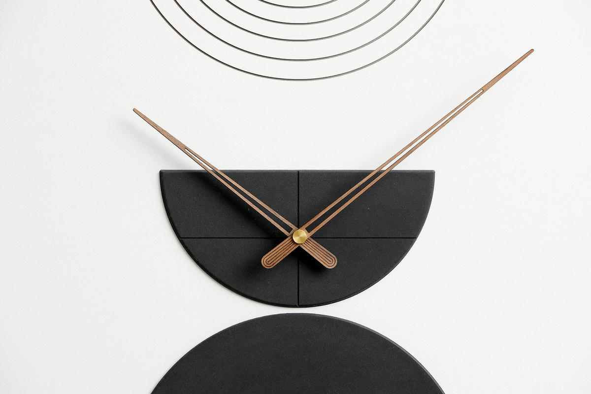 WANDUHR Design 35/60 cm - Weiß, Holzwerkstoff (3.6/60/1cm) - ONZENO