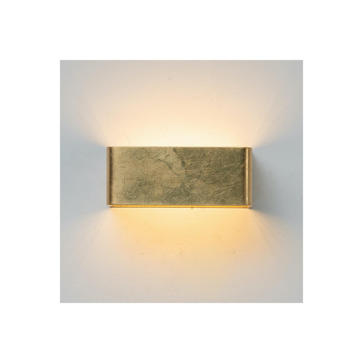 WANDLEUCHTE Quadra, Gold, 20cm - Goldfarben, Metall (10/8/20cm) - KOSILUM