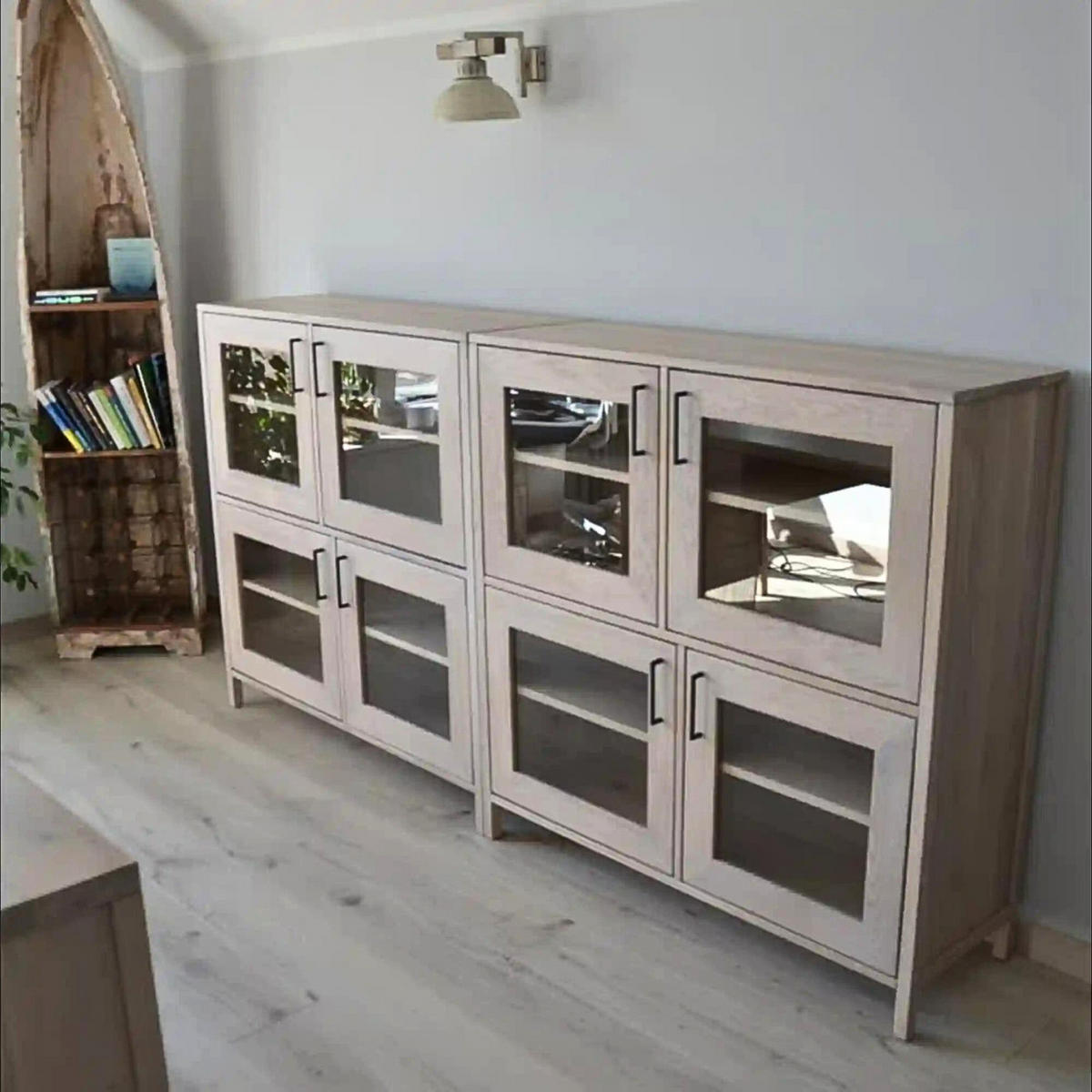 HOLZSCHRANK für das Wohnzimmer MONTE - Eichefarben, Holz (120/120/40cm) - Rawood Furniture