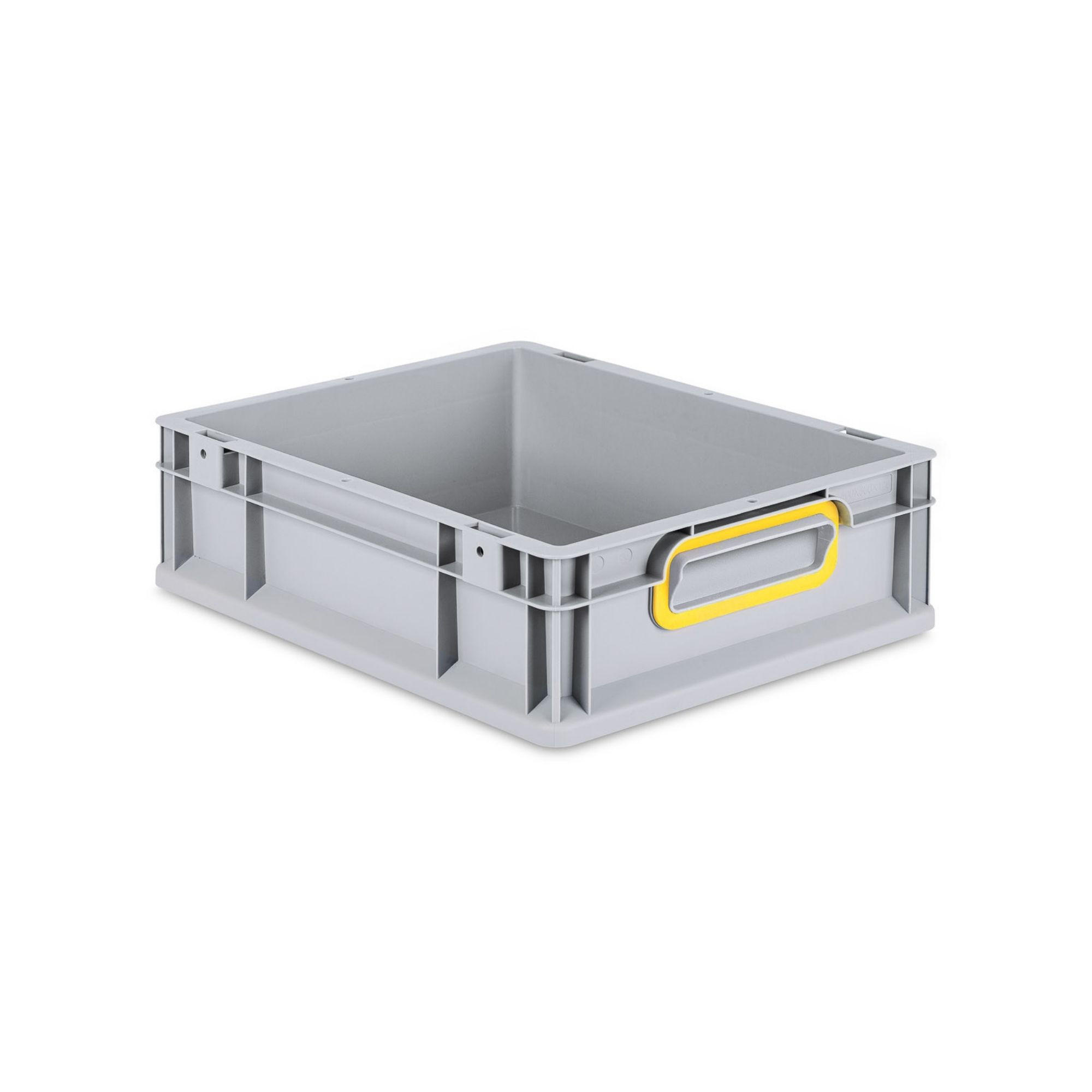 EUROBOX Nextgen Color 12x30x40cm 11 Liter Griffe Gelb Geschlossen - Gelb, Kunststoff (30/12/40cm) - PROREGAL
