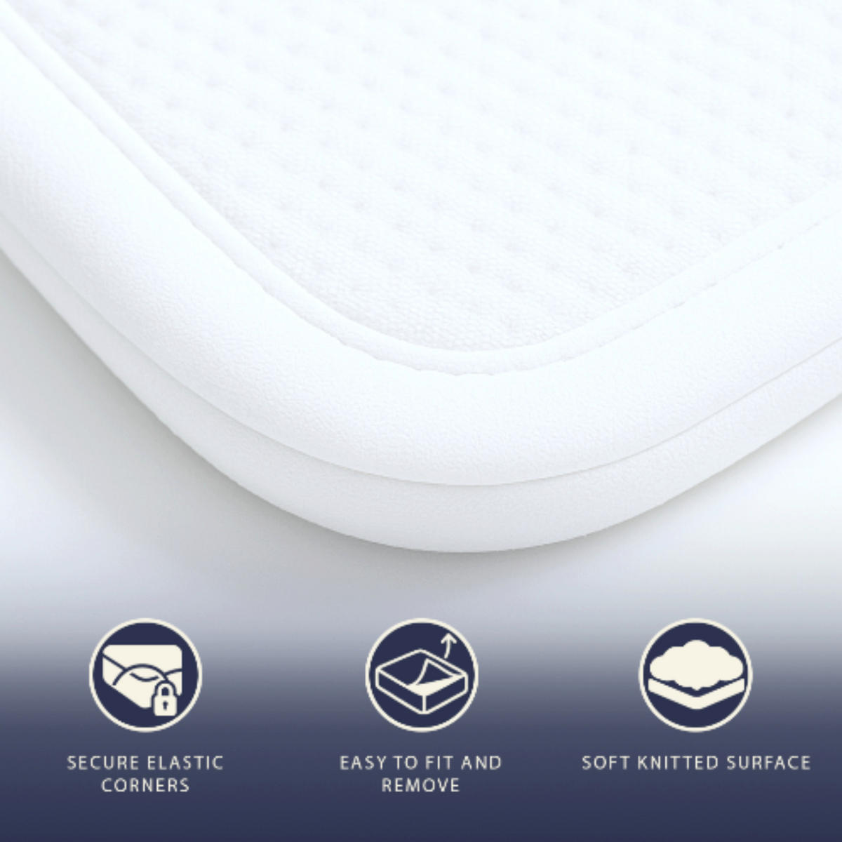 WASSERDICHTER Matratzenschoner 180x190 cm mit Abnehmbarer Schutzauflage - Weiß, Textil (180/190cm) - The White Stone
