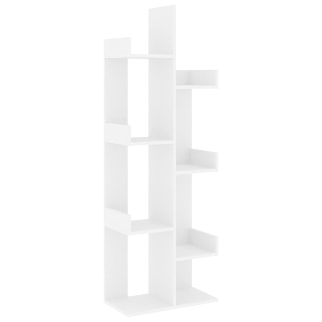 vidaXL Bücherregal Weiß 48x140x25.5 cm