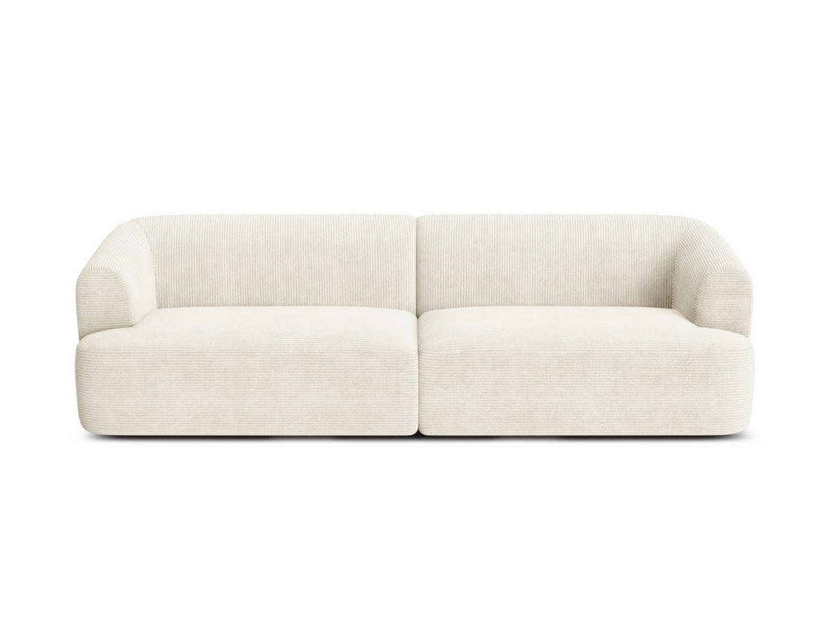 MODULARES-SOFA Campi aus Cord elfenbein 4 Sitzplätze - Ecru, Textil (90/70/255cm) - Cosmopolitan Design