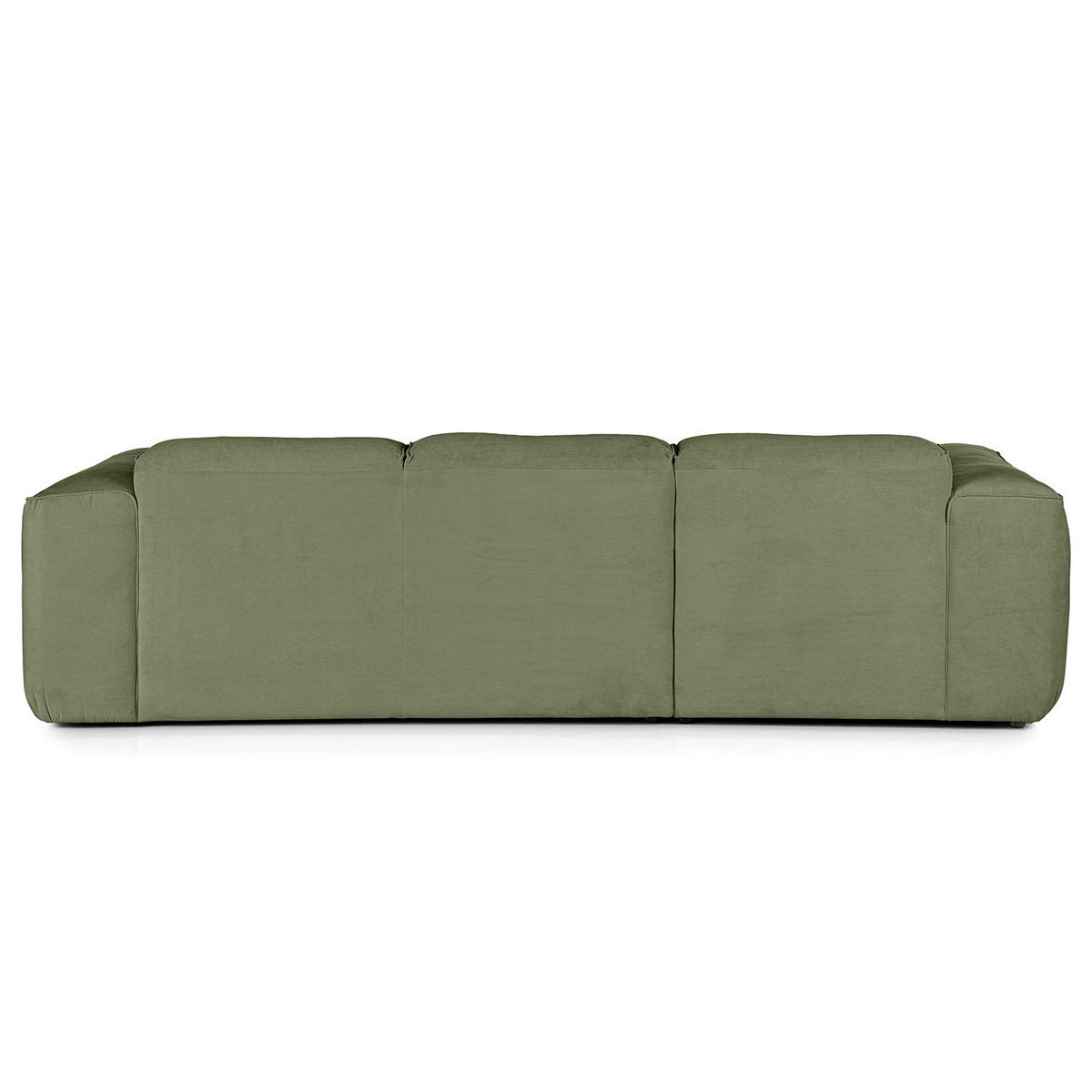 3-SITZER ECKSOFA mit Longchair - Dunkelgrün/Schwarz, Kunststoff/Textil (251/173cm) - home24
