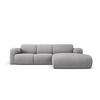 ECKSOFA rechts Molino aus strukturiertem Stoff hellgrau 4 Sitzplätze - Hellgrau, Textil (170/250cm) - Micadoni