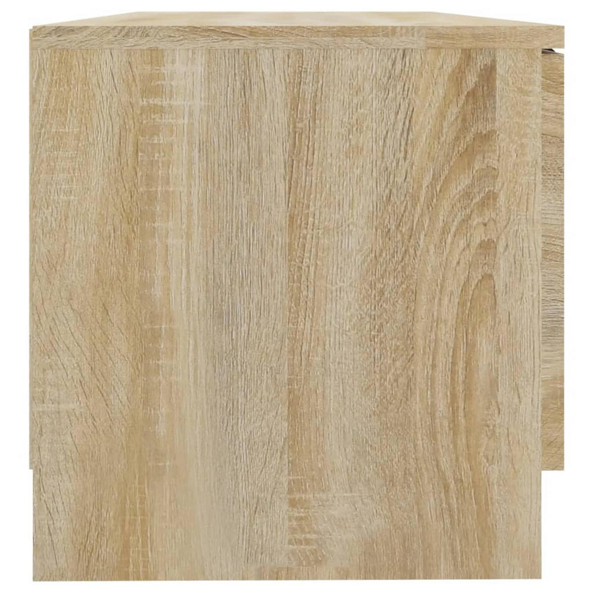 TV-SCHRANK Sonoma-Eiche 80/35/36,5 Cm Holzwerkstoff - Braun, Holz (80/36.5/35cm) - vidaXL