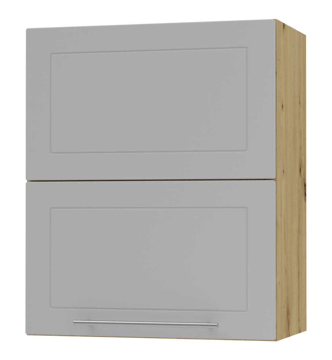 KÜCHENHÄNGESCHRANK Kvantum W8B/60 Dust Grey Matt / Eiche Artisan Matt 60 / 32,5 / 72cm - Eiche Artisan/Grau, Holz/Holzwerkstoff (60/72/32.5cm) - Feldmann-Wohnen