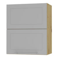 KÜCHENHÄNGESCHRANK Kvantum W8B/60 Dust Grey Matt / Eiche Artisan Matt 60 / 32,5 / 72cm - Eiche Artisan/Grau, Holz/Holzwerkstoff (60/72/32.5cm) - Feldmann-Wohnen