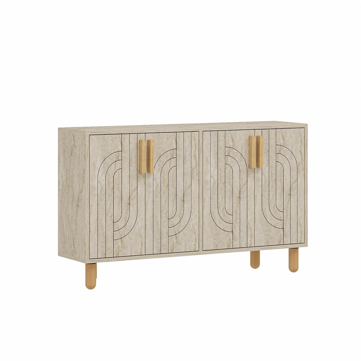 BUFFETSCHRANK rodney beige - Beige, Holz (30/74/120cm) - Habitat Garten
