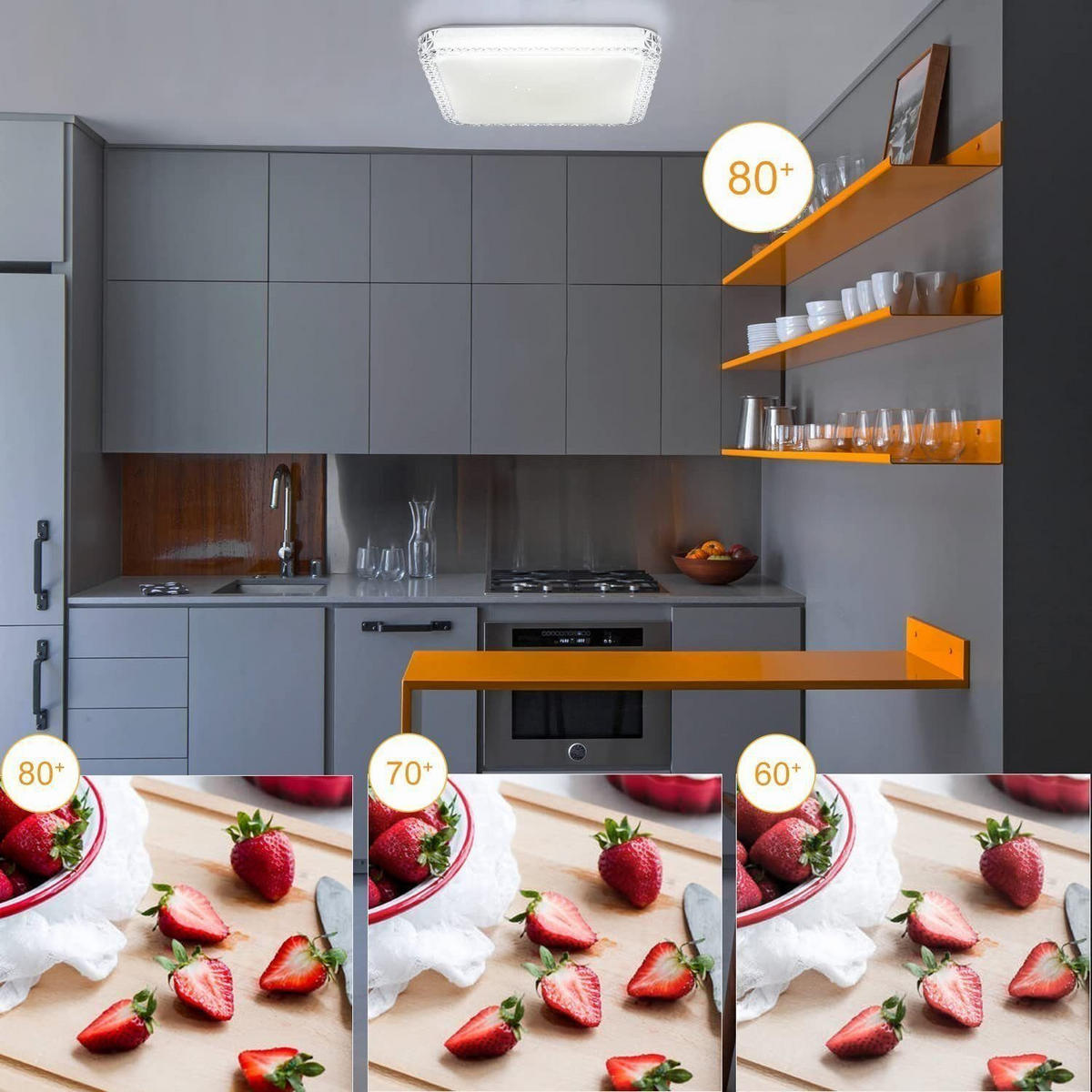 LED-DECKENLEUCHTE Luhmann 30/30/5.5cm - Weiß, Kunststoff (30/30/5.5cm) - Nettlife