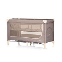 REISEBETT Ariel dunkelbraun 2 Ebenen, Tragetasche, Seiteneingang, Seitentasche - Braun, Kunststoff (60/120cm) - Chipolino