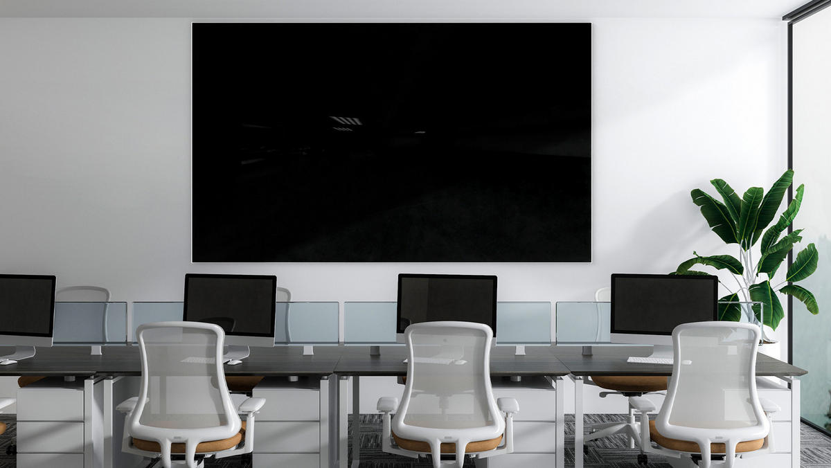 GLASBOARD - Schwarz 200x120 cm - Schwarz, Glas (200/120/0.7cm) - ALLboards