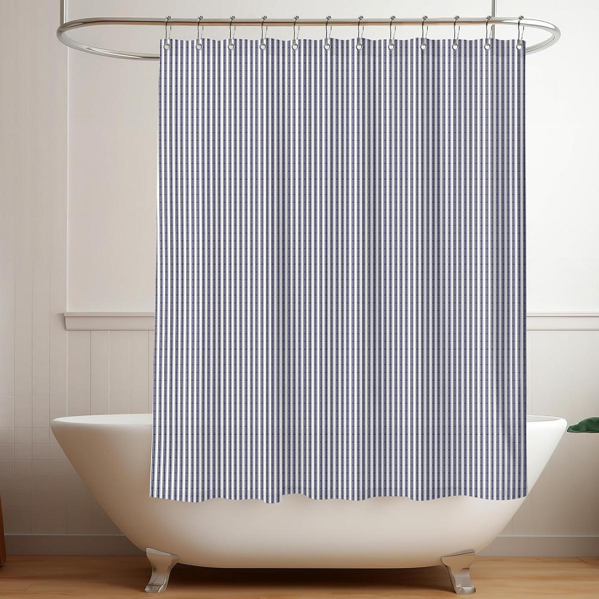 DUSCHVORHANG – Blau (180 × 180 cm) - Blau, Textil (180/180cm)