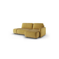 ECKSOFA Luka Mit Schlaffunktion - Gelb, Holzwerkstoff/Textil (148/229cm) - Fun Möbel
