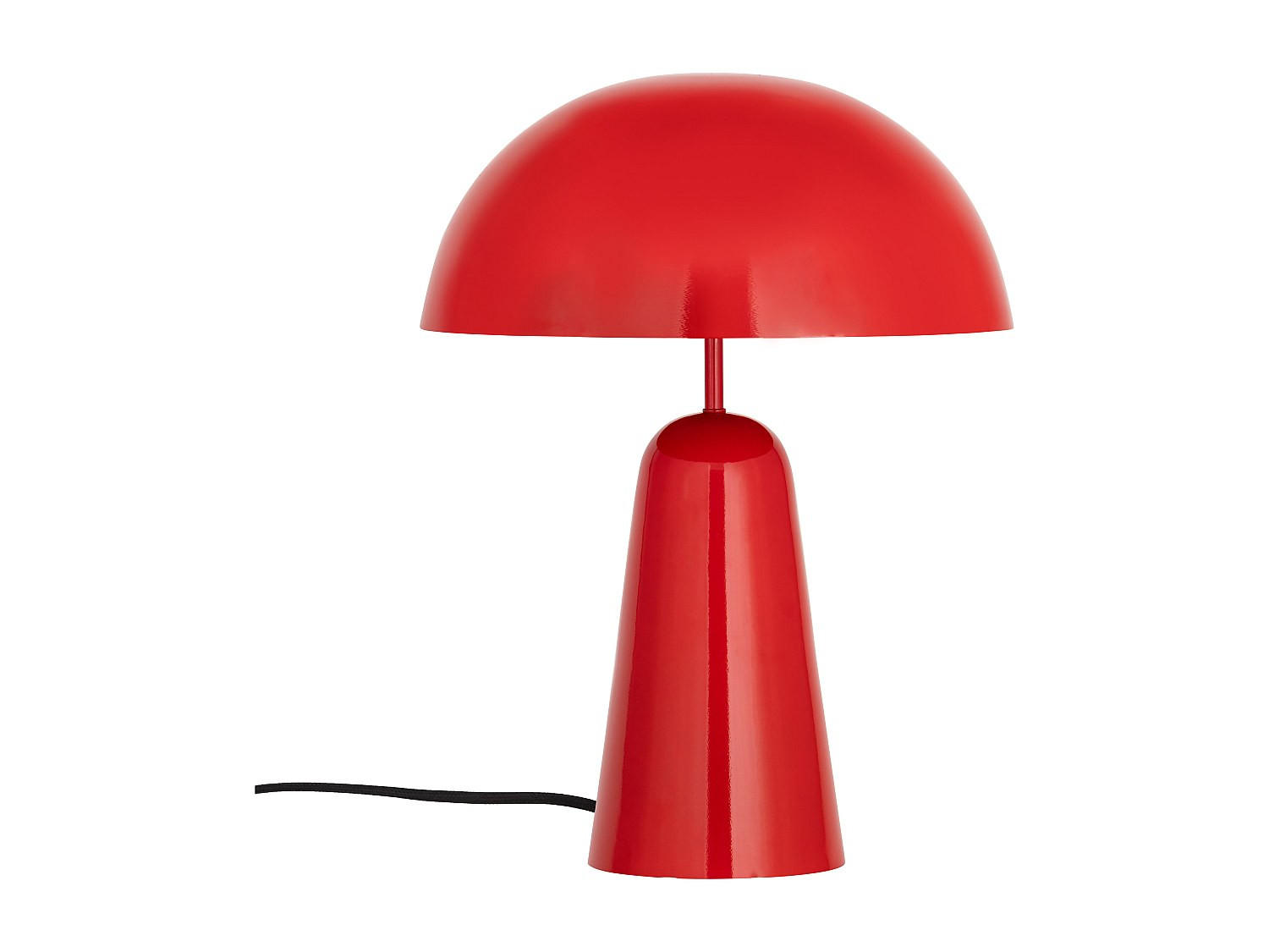 TISCHLAMPE - 39 x 39 - metall - rot Larkin - Rot, Metall (39/39/52cm) - Vente-Unique