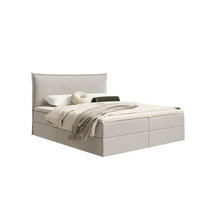 POLSTERBETT COZY mit Bettkasten, Doppelbett - 180x200 cm - Beige/Naturfarben, Holz/Textil (180/200cm) - mybed.