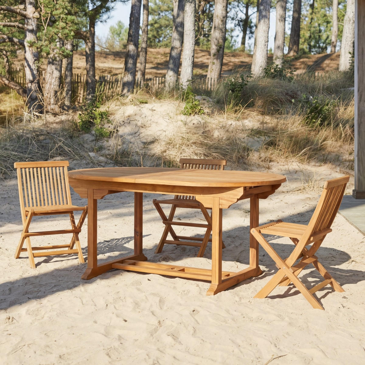 GARTENTISCH Capri Braun aus Akazie - Braun, Holz (100/160/75cm) - Tikamoon