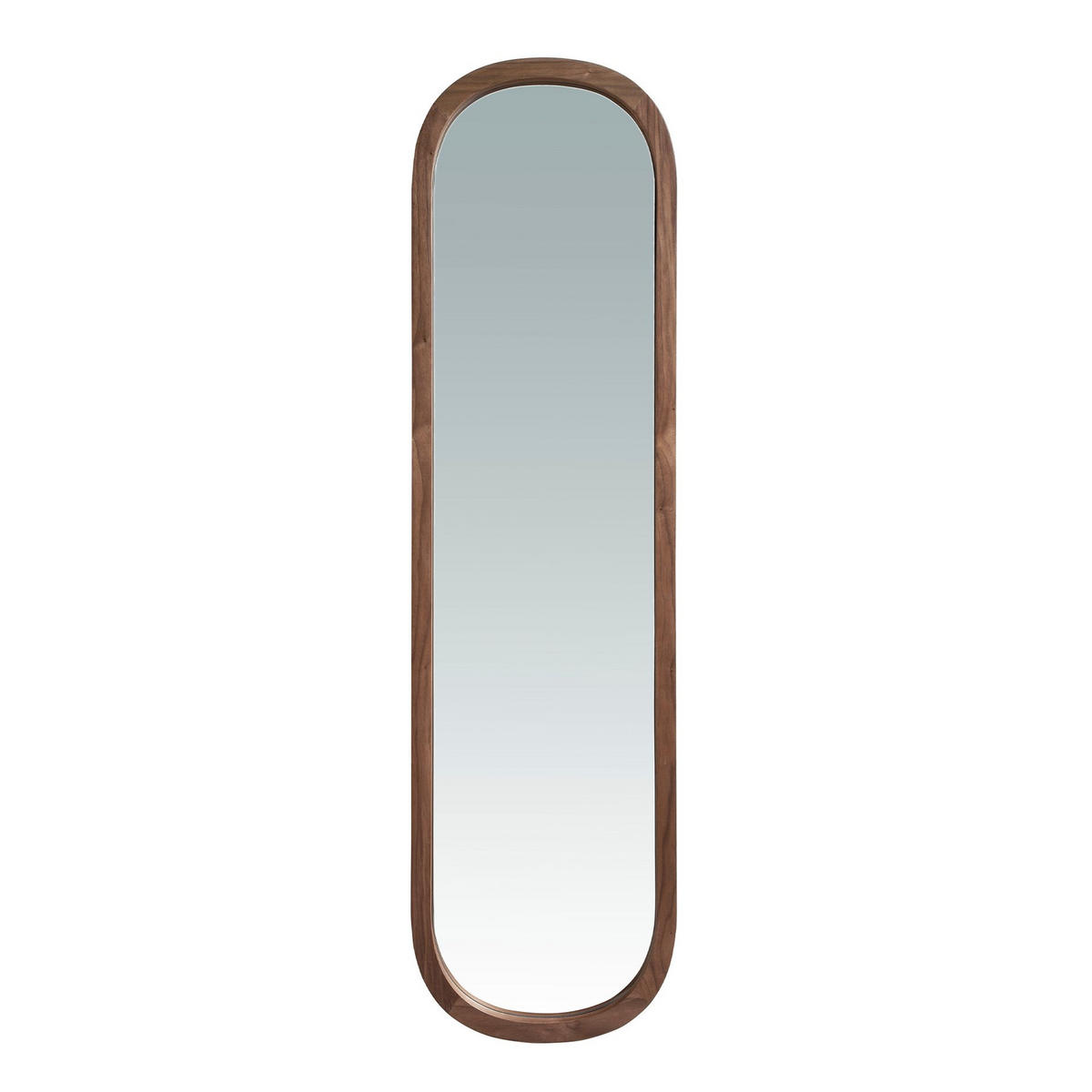 WANDSPIEGEL Wandspiegel Ovale Walnuss 40/150/4 cm - Walnussfarben, Holz (40/4/150cm) - ANGEL CERDA