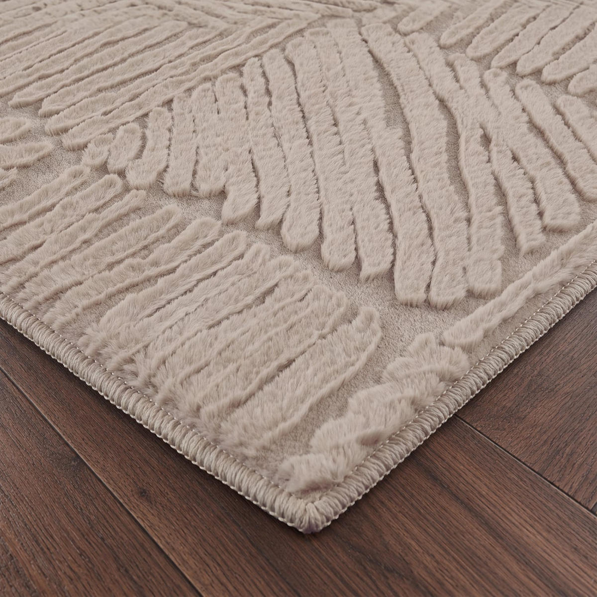 KURZFLORTEPPICH 120/160 cm Lelystad 529 - Beige, Kunststoff (120/160cm) - Paco Home