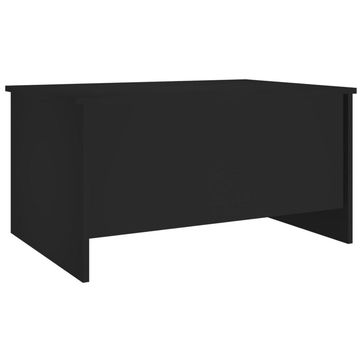 COUCHTISCH Schwarz 80x55,5x41,5 cm Holzwerkstoff - Schwarz, Holzwerkstoff (80/55.5/41.5cm) - furnicato