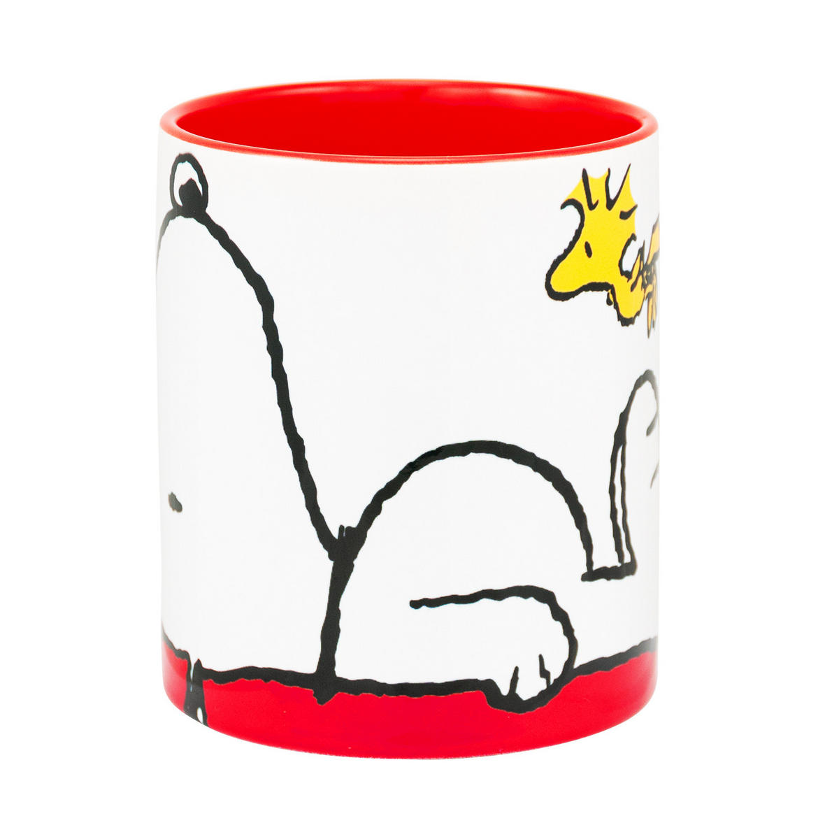 KAFFEEBECHER The Peanuts Snoopy Mach mal Pause Weiß/Rot 320 ml - Multicolor, Keramik (0.32L) - United Labels