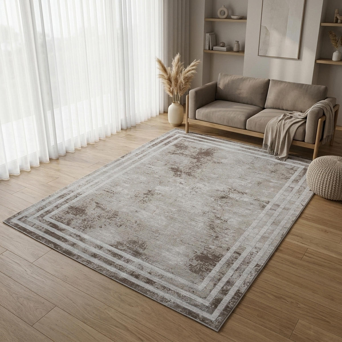 VINTAGE-TEPPICH ALEGRA 120/170 cm Beige - Hellbraun, Naturmaterialien/Textil (120/170cm) - Consilio Concept