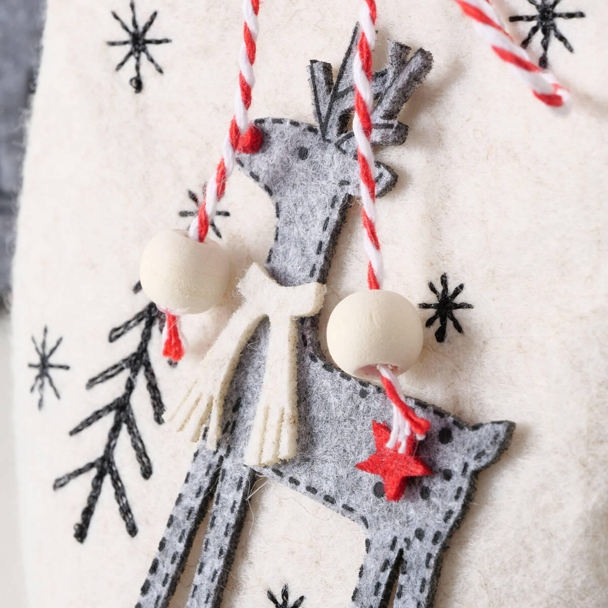 GESCHENKTASCHE Joy H. 14,5 cm - Creme, Textil (12/14.5/12cm) - Boltze Home