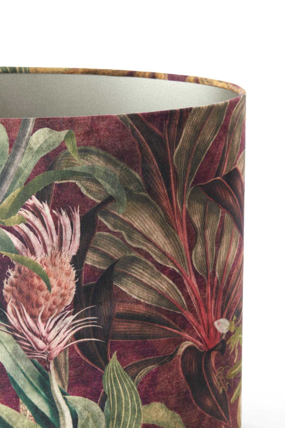 LAMPENSCHIRM Passion Violett 45/21/32 cm - Lila, Textil (45/21/32cm) - Light & Living