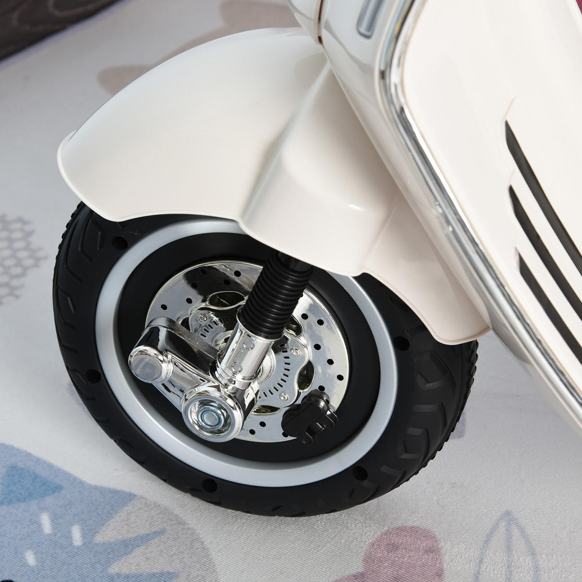 ELEKTRO-KINDERAUTO DE-13038 Stützräder Weiß - Weiß, Kunststoff (108/49/75cm) - ComfortXL