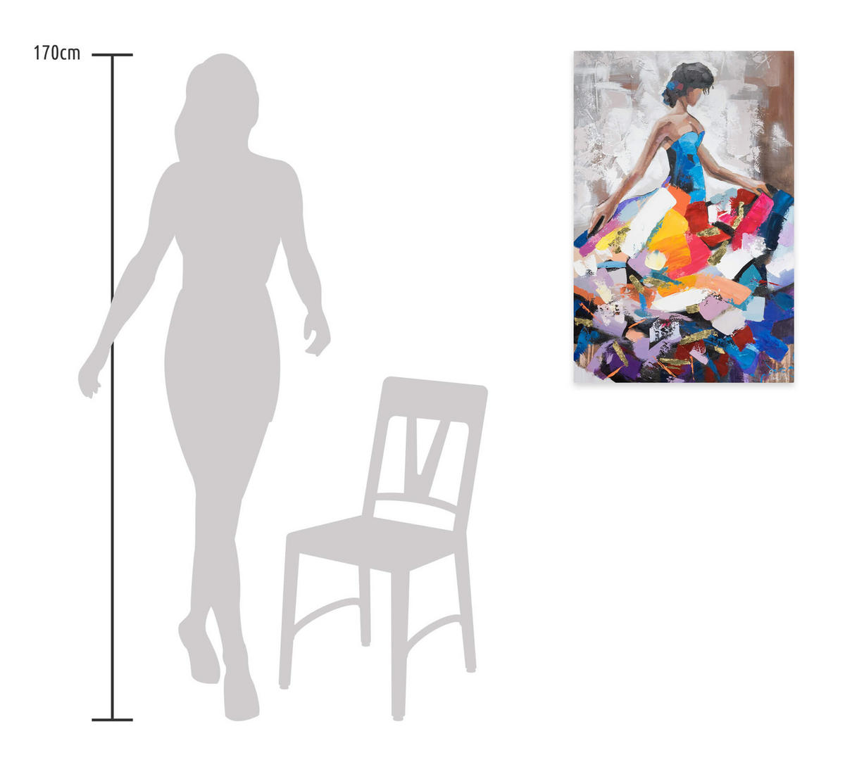 ACRYLBILD HANDGEMALT 60/90 cm - Multicolor, Holz/Textil (60/90cm) - KUNSTLOFT