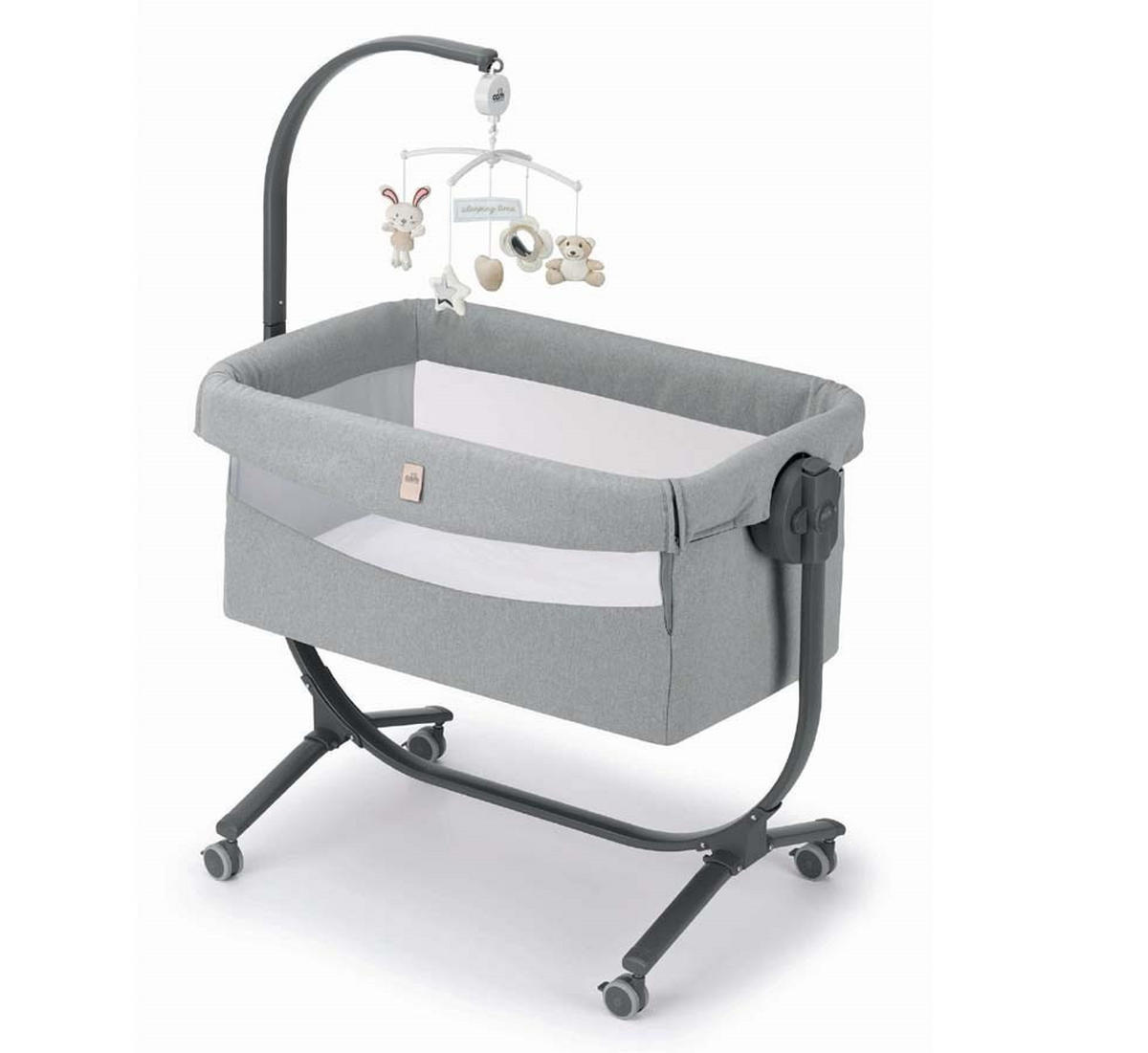 BABY-BEISTELLBETT höhenverstellbar Cullami - Grau, Kunststoff/Textil - Cam il Mondo del Bambino S.p.A.