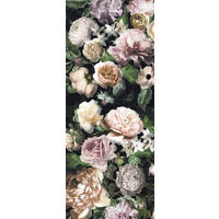 FOTOTAPETE Blumentafel 100 x 250 cm - Pink, Papier (100/250cm) - Sanders & Sanders