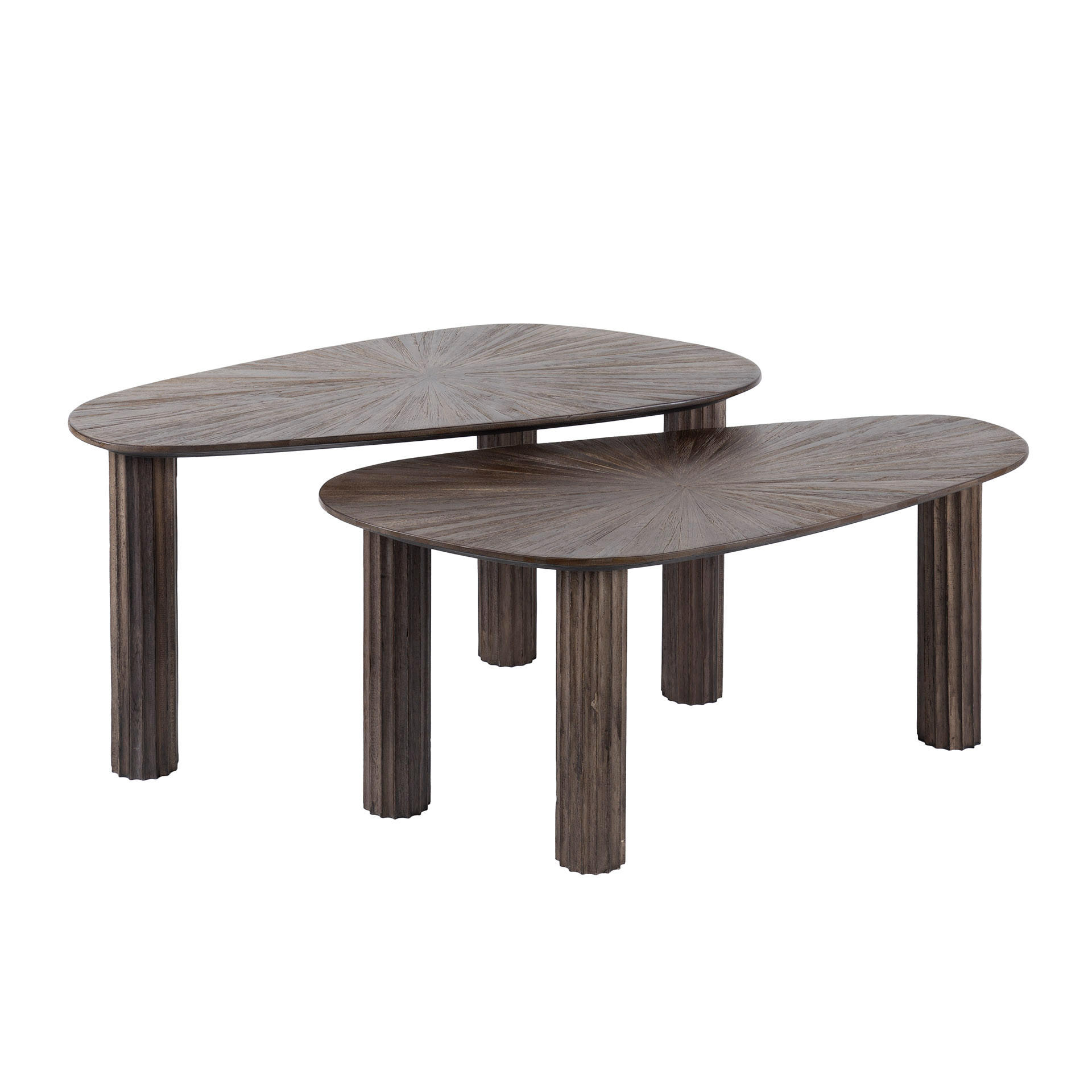 COUCHTISCH Maya Braun 39/84/43 cm 2er-Set - Braun, Holz (39/84/43cm) - Hoyz Collection