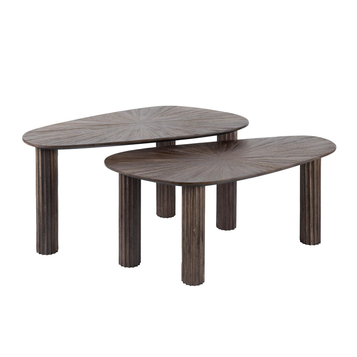 COUCHTISCH Maya Braun 39/84/43 cm 2er-Set - Braun, Holz (39/84/43cm) - Hoyz Collection