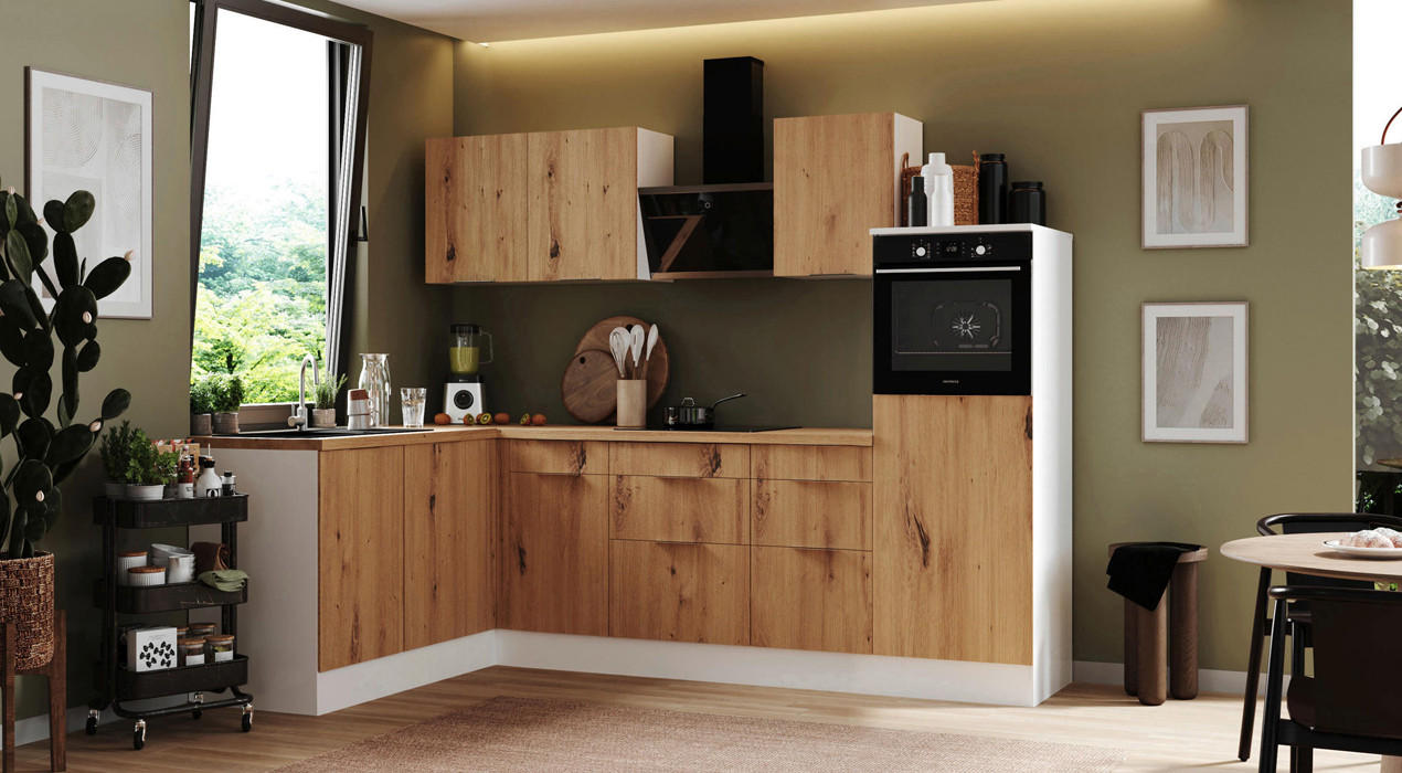 Eckküchen mit E-Geräten